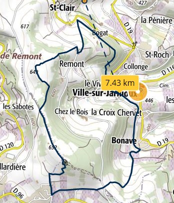 Circuit bourg bansillon remont 7 4 km 330m
